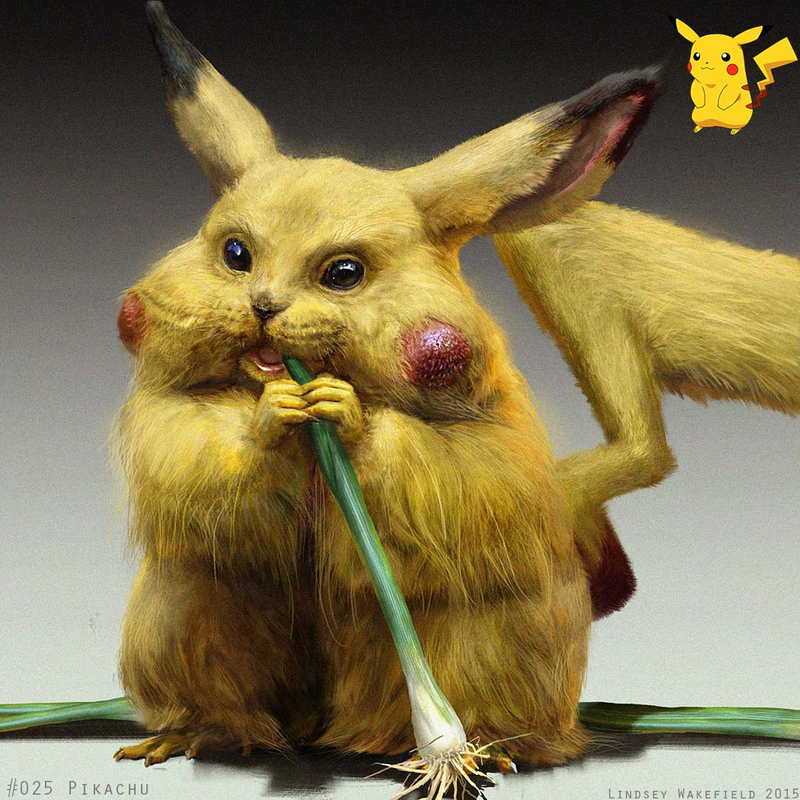 Illustration for article titled Realistic Digimon are Mildly Disturbing